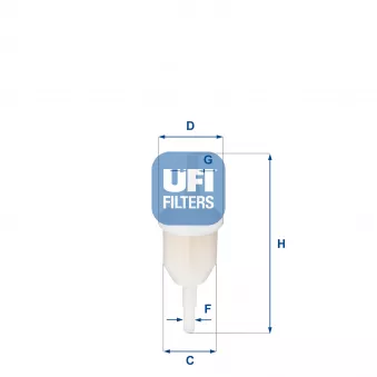 Filtre à carburant UFI OEM 93156490