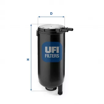 Filtre à carburant UFI 31.071.00 pour MITSUBISHI Canter (FB7, FB8, FE7, FE8) 6C18 - 175cv
