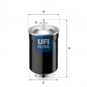 Filtre à carburant UFI OEM 1H0201511A