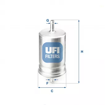 Filtre à carburant UFI 31.510.00 pour OPEL ASTRA 1.6 i - 101cv