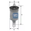 UFI 31.511.00 - Filtre à carburant