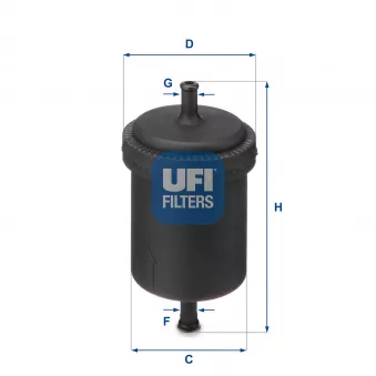 Filtre à carburant UFI 31.512.00