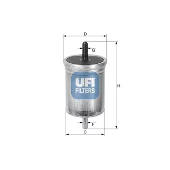 Filtre à carburant UFI OEM DP1110.13.0220