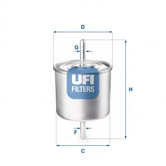 Filtre à carburant UFI OEM 29039