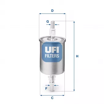 Filtre à carburant UFI OEM wjn101250