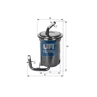 UFI 31.519.00 - Filtre à carburant