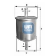 UFI 31.529.00 - Filtre à carburant