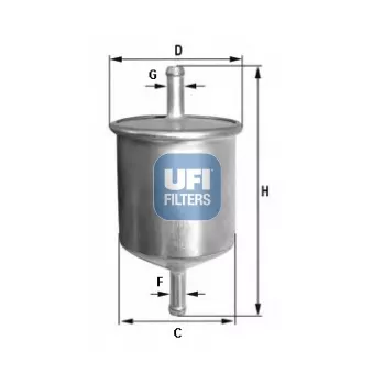 Filtre à carburant UFI OEM 1640041B1A
