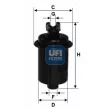 UFI 31.551.00 - Filtre à carburant