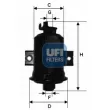 UFI 31.560.00 - Filtre à carburant