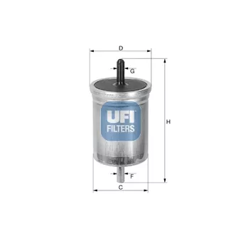 Filtre à carburant UFI OEM 7700820375