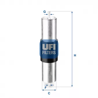 Filtre à carburant UFI OEM 13321702632