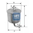 Filtre à carburant UFI [31.581.00]