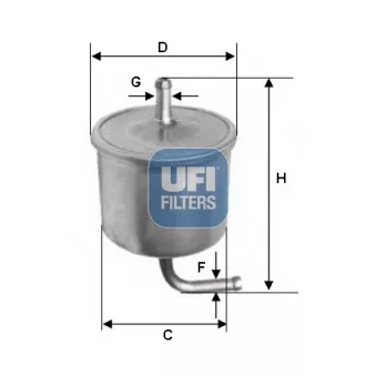 UFI 31.581.00 - Filtre à carburant