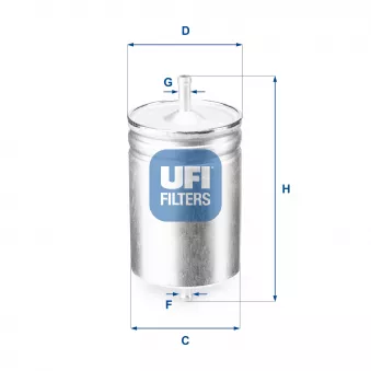 Filtre à carburant UFI OEM 2D0201051