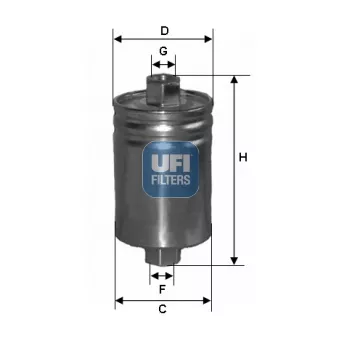 Filtre à carburant UFI OEM 587209