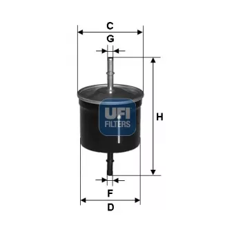 UFI 31.627.00 - Filtre à carburant