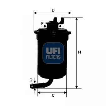 UFI 31.695.00 - Filtre à carburant