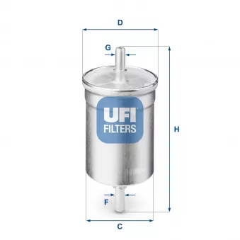 Filtre à carburant UFI OEM EF 16008