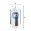 UFI 31.718.00 - Filtre à carburant