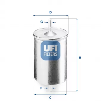 Filtre à carburant UFI OEM 3D0201511B