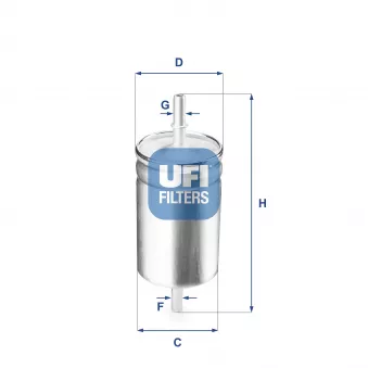 Filtre à carburant UFI OEM 6x0201511