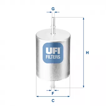 Filtre à carburant UFI 31.817.00 pour FORD MONDEO 1.8 SCi - 130cv