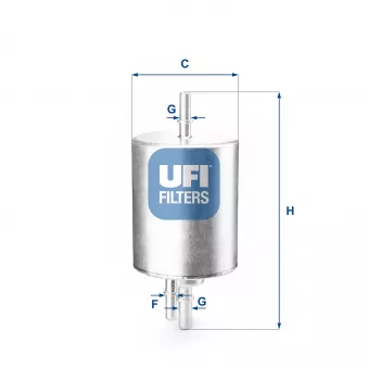 Filtre à carburant UFI OEM 4F0201511D