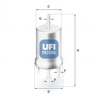 Filtre à carburant UFI OEM ADV182308
