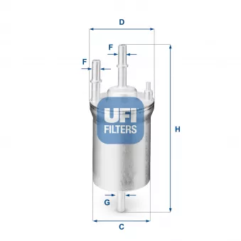 Filtre à carburant UFI OEM 6q0201511