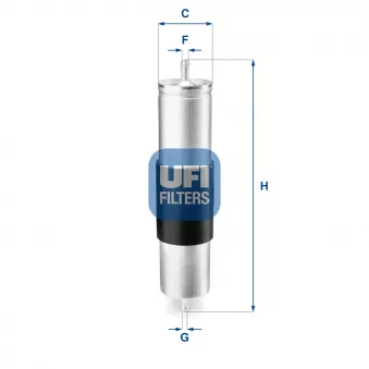 Filtre à carburant UFI OEM ADG02343