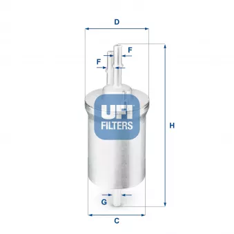 Filtre à carburant UFI OEM V10-0660