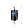 UFI 31.843.00 - Filtre à carburant