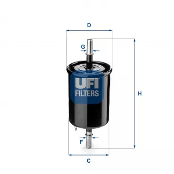 Filtre à carburant UFI OEM KL 573