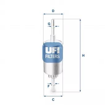 Filtre à carburant UFI OEM D35013480