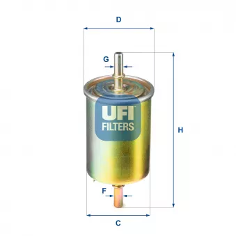 Filtre à carburant UFI OEM BFF8197