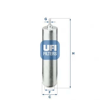 Filtre à carburant UFI OEM 587711