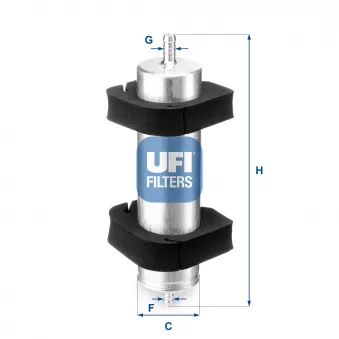 Filtre à carburant UFI 31.950.00 pour AUDI Q5 2.0 TDI - 150cv