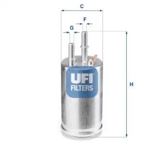 Filtre à carburant UFI OEM 6g9n9155bc