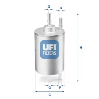 Filtre à carburant UFI OEM 8E0201511L