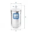 Filtre à carburant UFI [31.994.00]