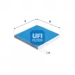 UFI 34.117.00 - Filtre, air de l'habitacle