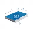UFI 34.249.00 - Filtre, air de l'habitacle