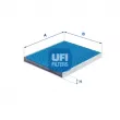 UFI 34.256.00 - Filtre, air de l'habitacle