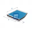UFI 34.262.00 - Filtre, air de l'habitacle