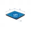 UFI 34.264.00 - Filtre, air de l'habitacle