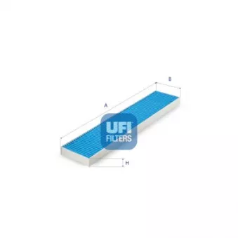 Filtre, air de l'habitacle UFI 34.414.00 pour SETRA Series 400 MultiClass S 412 UL - 354cv