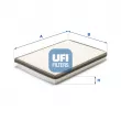 UFI 53.004.00 - Filtre, air de l'habitacle