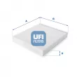 UFI 53.030.00 - Filtre, air de l'habitacle