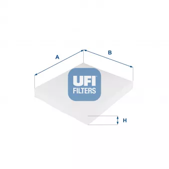 UFI 53.031.00 - Filtre, air de l'habitacle